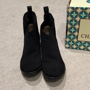 CHARLESTON SHOE CO. Black Ankle Booties